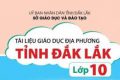 Thời khóa biểu môn Giáo dục địa phương lớp 10