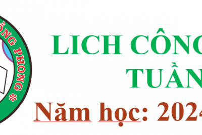 Lịch công tác tuần 08, năm học 2024 – 2025