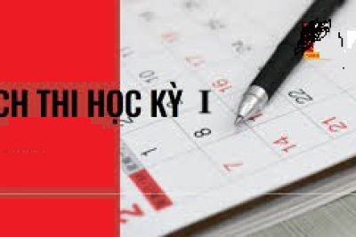 Lịch kiểm tra học kỳ I năm học 2024 – 2025