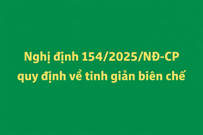Chính sách tinh giản biên chế theo Nghị đinh 154