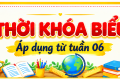 Thời khóa biểu từ tuần 06 năm học 2026 – 2027