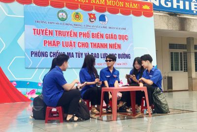 HOẠT ĐỘNG TUYÊN TRUYỀN GIÁO DỤC PHÁP LUẬT CHO THANH NIÊN, PHÒNG CHỐNG MA TÚY VÀ BẠO LỰC HỌC ĐƯỜNG NĂM HỌC 2025 – 2026