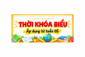 Thời khóa biểu từ tuần 05 năm học 2026 – 2027