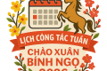 Lịch công tác tuần 23 và 24 năm học 2025 – 2026